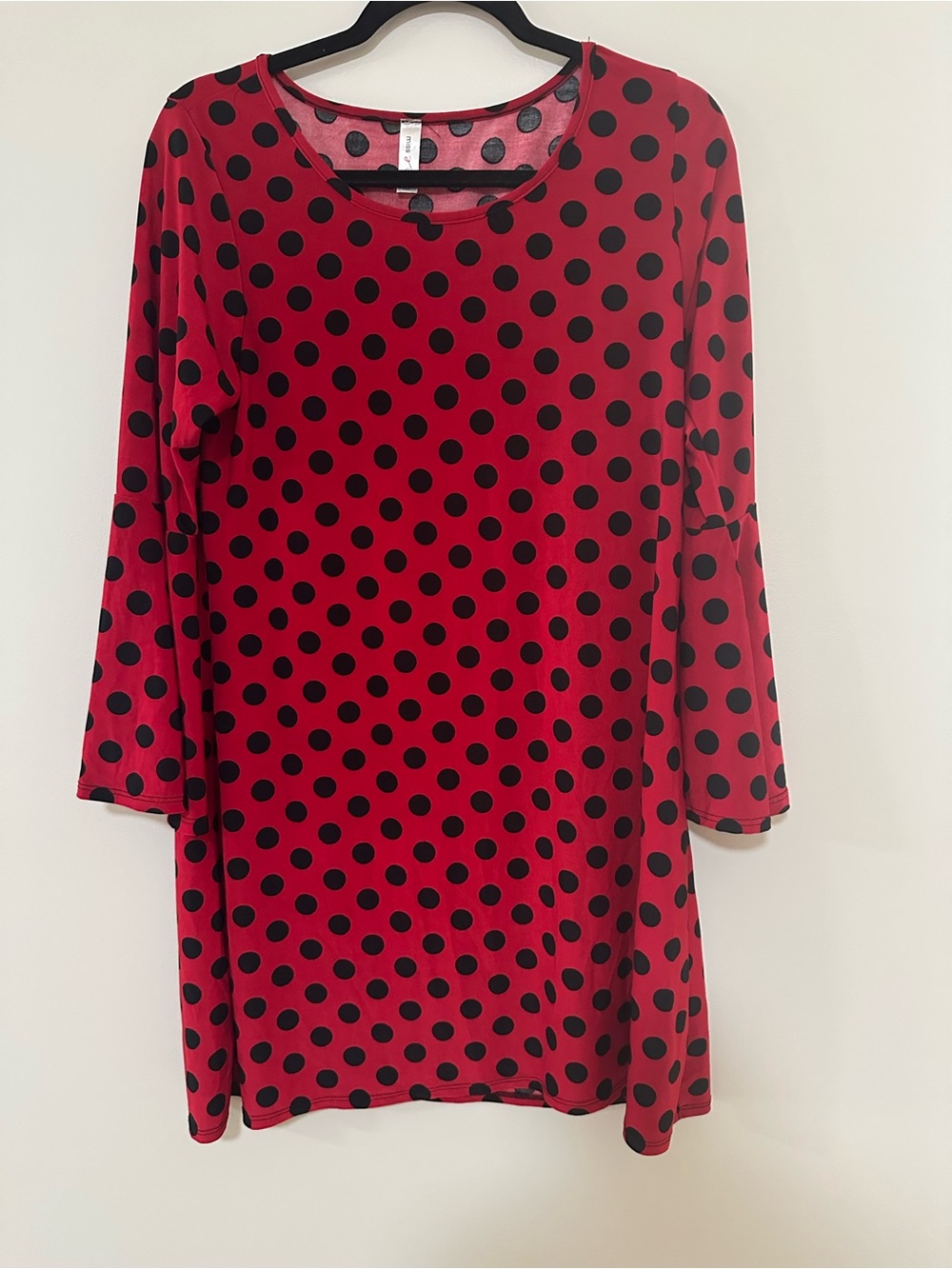 Red & Black Polka Dot Women's Dress